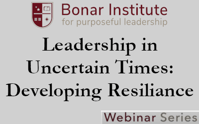 Webinar Episode 1: Leadership in Uncertain Times