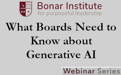 Webinar Episode 10: What Boards Need to Know about Generative AI